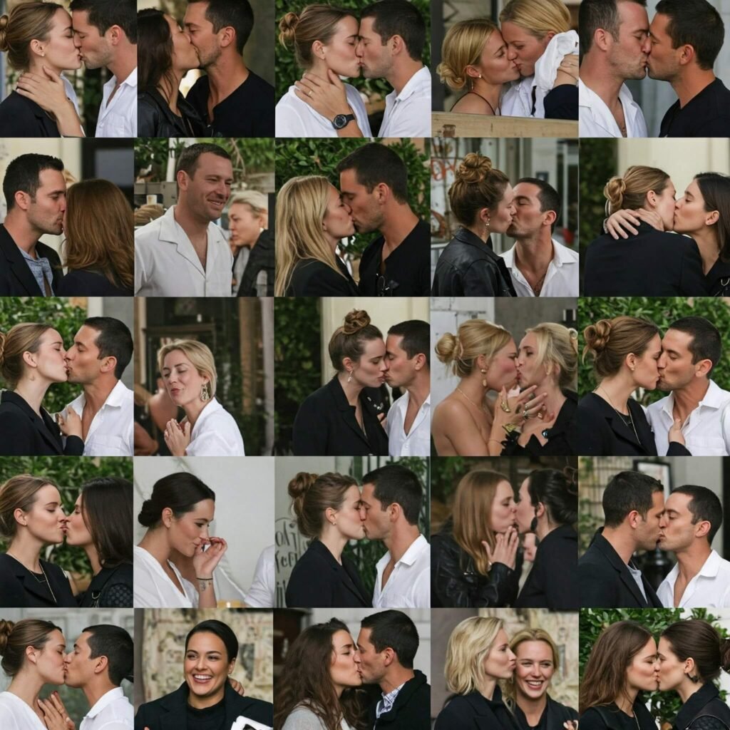 Celeb Kiss Collage