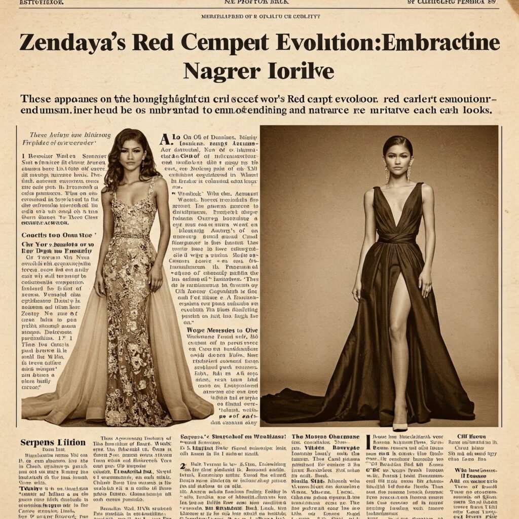 Zendaya Red Carpet Evolution Embracing Narrative