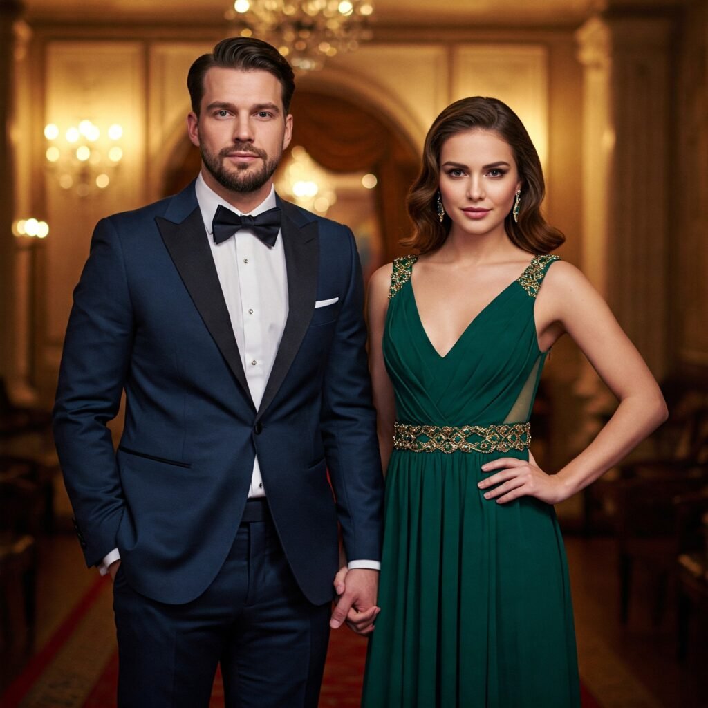 Glamorous Couple, Red Carpet Romance