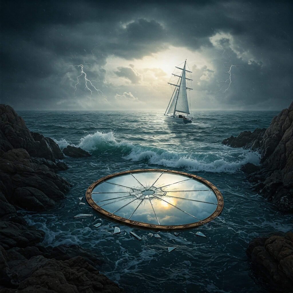 Stormy sea of uncertainty.