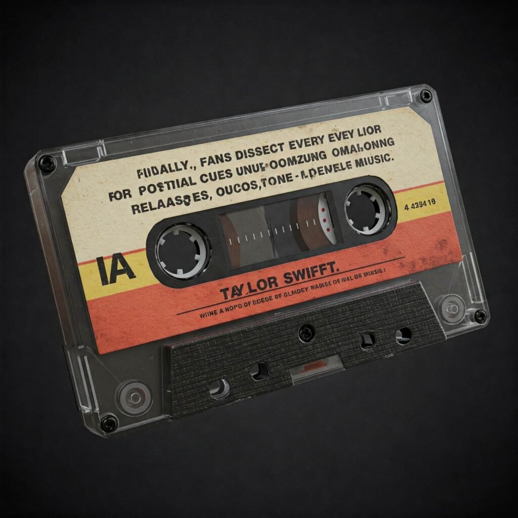 Cassette Tape with Text
