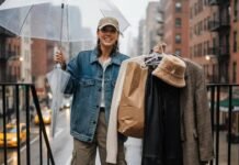 How to Recreate Hailey Bieber’s Street Style Looks on a Budget "Thrifted Hailey Bieber street style dupe haul on a drizzly budget day."